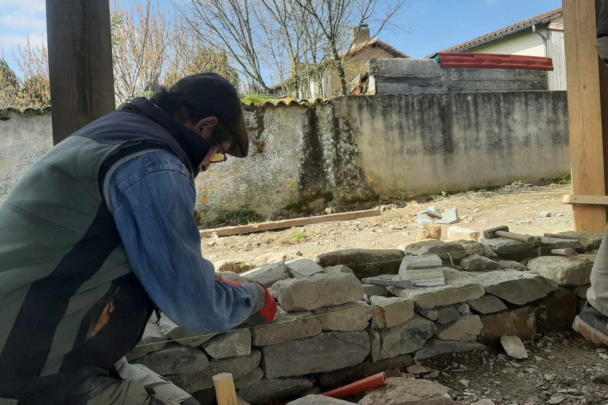 La maison de la réserve naturelle à Saint-Marc-la-Lande avance !